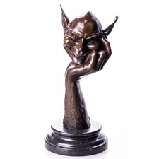Bronze Sculpture of a Goblin