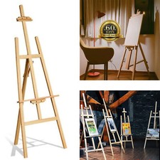 Painting Holder Pine Wood 59/69 Inch Drawing Stand Display Easel for Painting UK