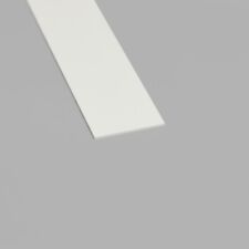 PVC White Flat Bar Strips - Various Sizes