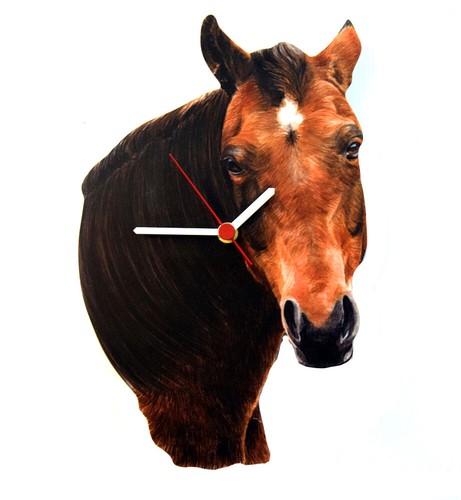 Bay horse clock - bay,