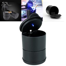Universal LED Auto Car Ashtray LED Light Lid Cigar Ash Cup Holder Portable