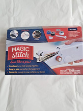 J M L MAGIC STITCH CORDLESS HAND HELD SEWING MACHINE USED ONCE COUD NOT GET ON W