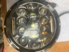 Two 7 Inch Round Headlight Units for Land Rover Series 1, 2, 3, Defender 