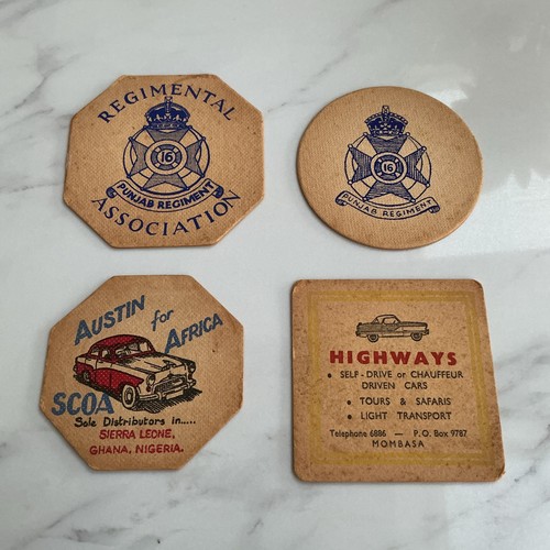 Rare vintage beer mats 2x - rare,