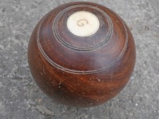 Antique lignum vitae bowling - vitae,