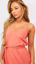 BOOHOO Strappy Godet Detail