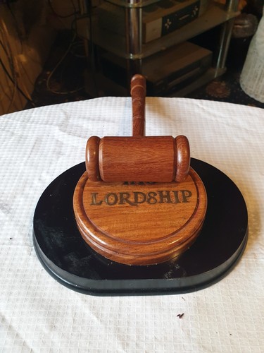 Wooden auction hammer - wooden,