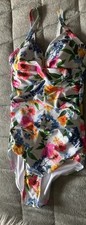 Woman’s floral next one piece swimsuit size 10 with sown in cups