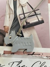 Radley grey leather dog tag - leather,