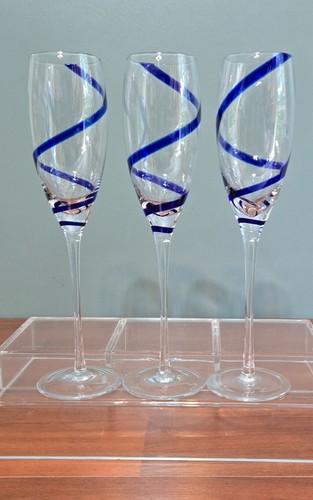 Pier swirline cobalt blue - 1,