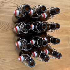 12 x 500ml 0.5L Glass Amber Swing / Flip Top Beer Bottles For Home Brew