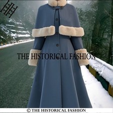 Women Wool Long Cape Coat  |