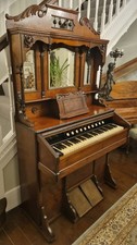 Beautiful Antique Reed / Pump Organ / Harmonium with Mirror Top - Boyd Company
