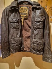 Brown Leather Superdry Jacket