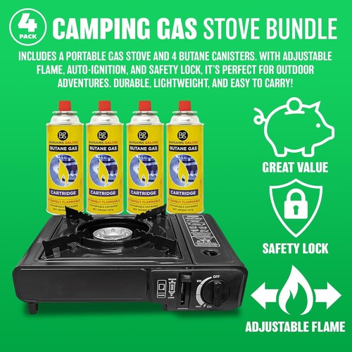 Portable gas cooker - stove, with