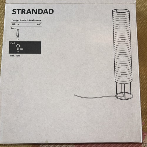 Ikea strandad floor lamp white - strandad,