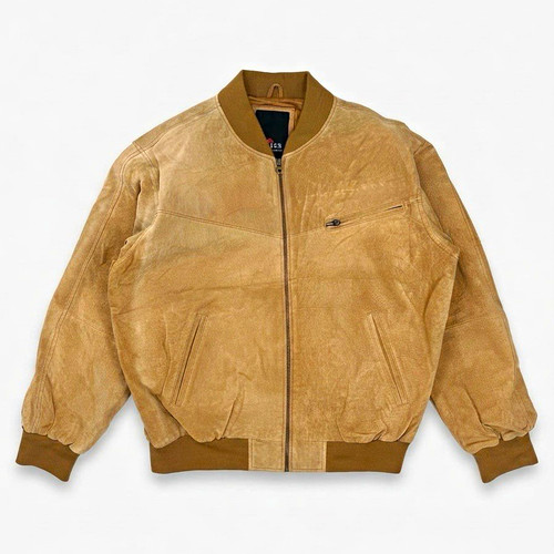 Vintage 90s brown real leather - 90s,