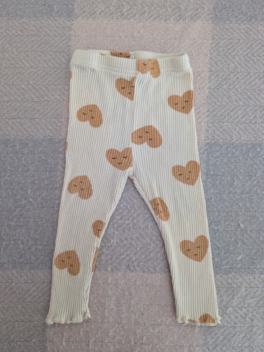 Cream leggings with - cream, heart