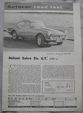 1964 Reliant Sabre Six GT