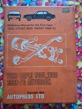Ford Capri 1968-70 1300 1300GT 1600 1600 GT Autobooks Workshop Manual