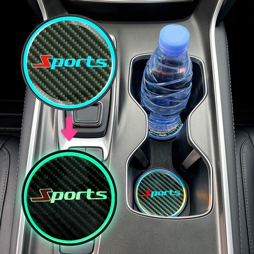 2pcs glowing led car cup - 2pcs,