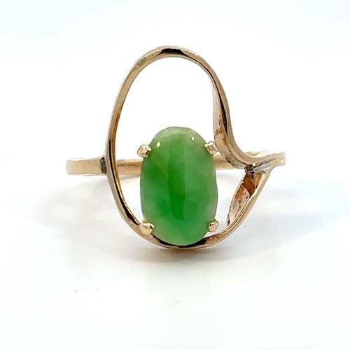 Vintage 14k yellow gold oval - vintage,