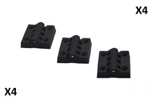 4 x Nylon Black Plastic Hinge