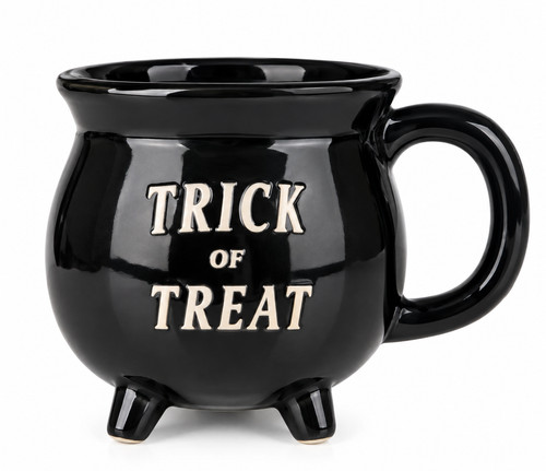Trick treat cauldron mug - 3d,