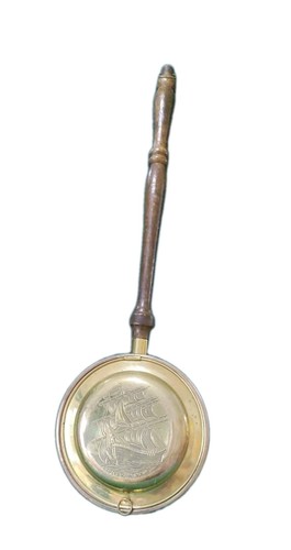 Vintage brass bed warmer 50cm - brass,