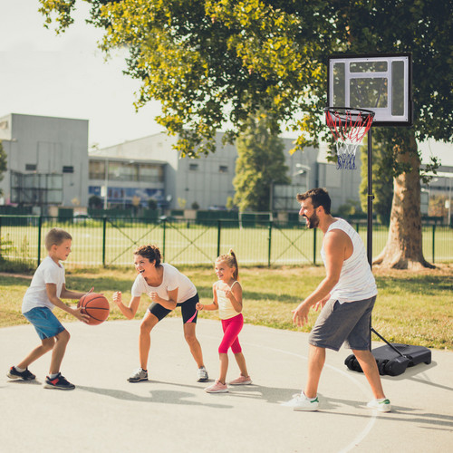 Adjustable basketball hoop - adjustable,
