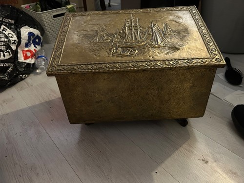 Vintage embossed brass - vintage,