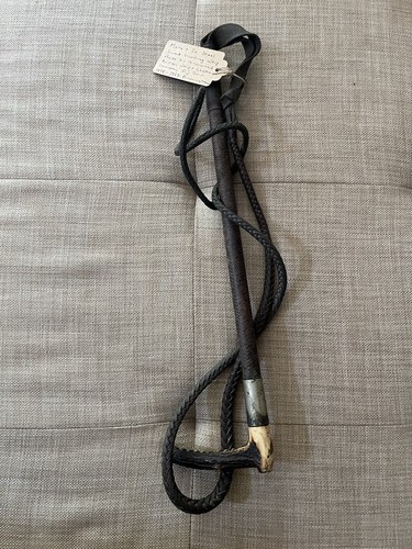 Antique riding whip with - antique,