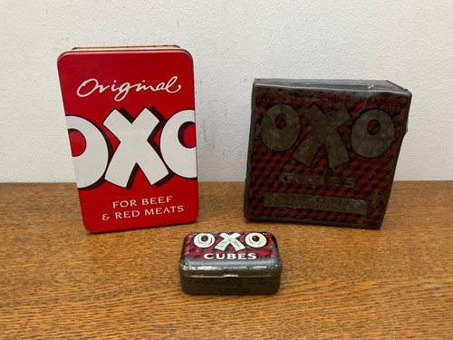 3x1 vintage oxo cube tins - 3x1,