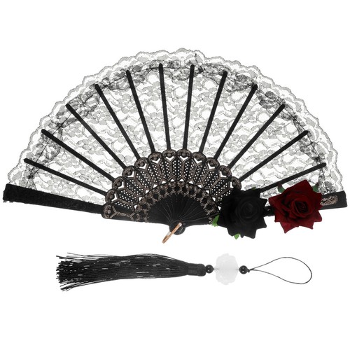 Hand fans for women black - women,