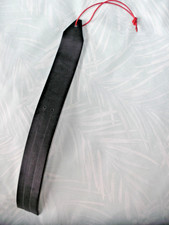 Mini Tawse Black Leather,3 tails, 13"/33cm Approx. Plus Wrist Strap.Free Postage