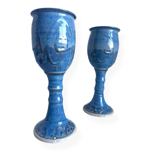 Pair castle arch pottery - of,