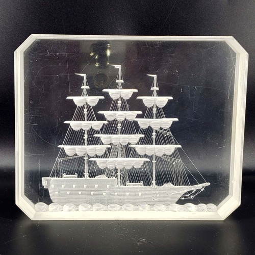 Vintage large rare lucite - large,