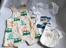 Reborn baby dolls clothes and accessories bundle to fit 20/22 inch doll. 249