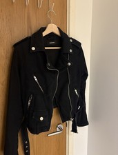 Diesel Vintage Military Inspired Denim Bike Jacket (1990s)