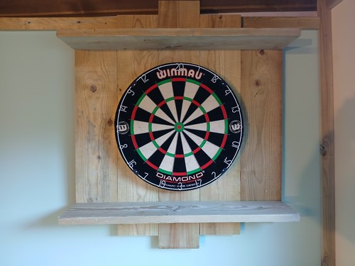 Wooden dartboard surround