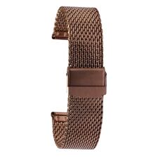 Bronze Colour Mesh Watch Strap