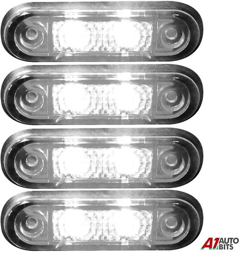 Flush led white - 4x, 12v