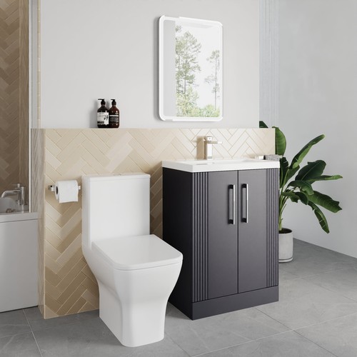 Deco squared 500mm soft black - squared,