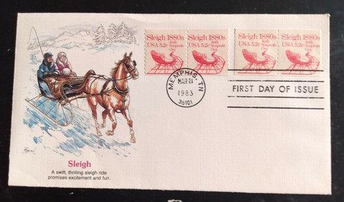 Horse drawn sleigh 1880s - horse,
