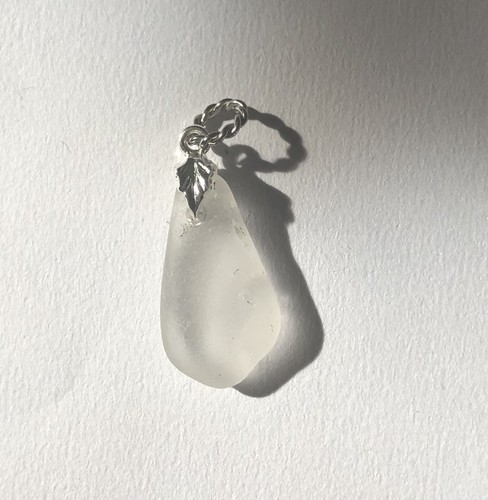 Sea glass pendant handmade - sea,