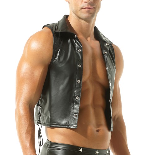 Mens black pvc - pvc, leather