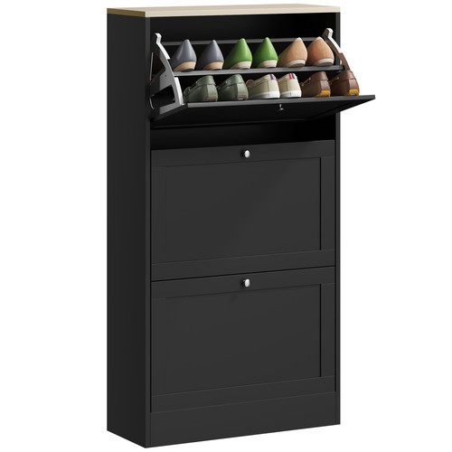 Homcom narrow shoe cabinet - homcom, w/