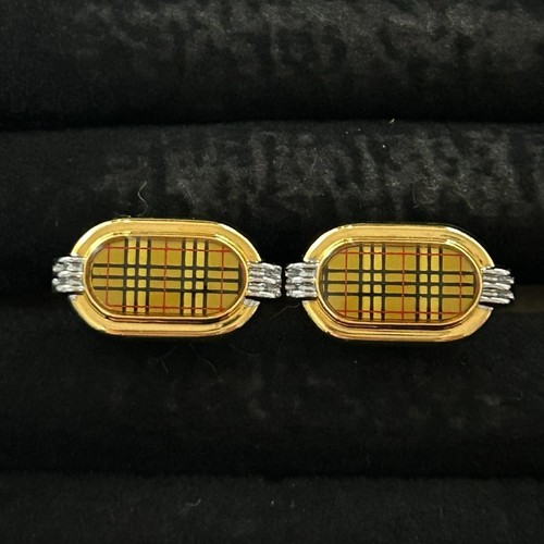 Burberry cufflinks check - burberry,