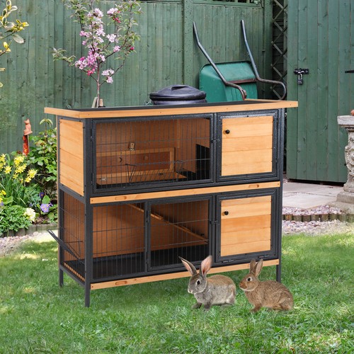 Rabbit hutch outdoor tier - rabbit, 2-tier