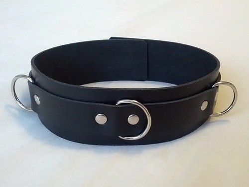 Real leather collar - real,